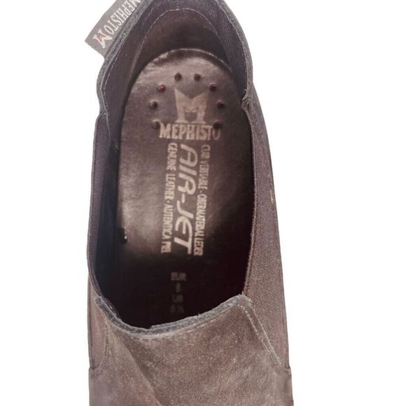 Mephisto | Air-Jet Tosca Chelsea Boot Suede Wedge Slip-On Black 8.5 | VGUC - Picture 10 of 12